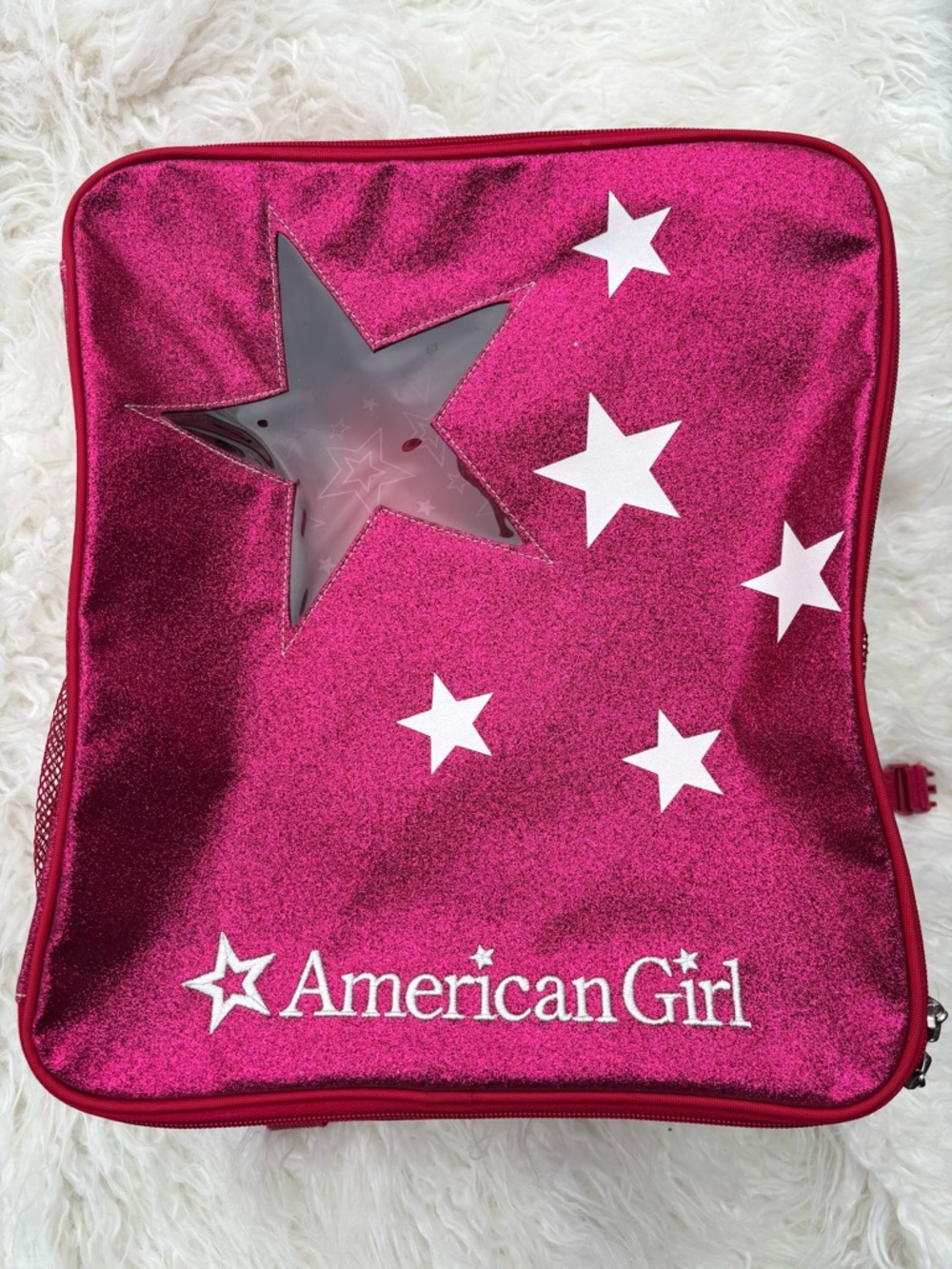 American Girl Metallic Star Window Backpack